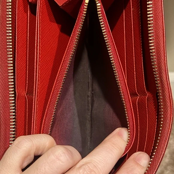Prada red Saffiano Leather Wallet - Picture 13 of 13
